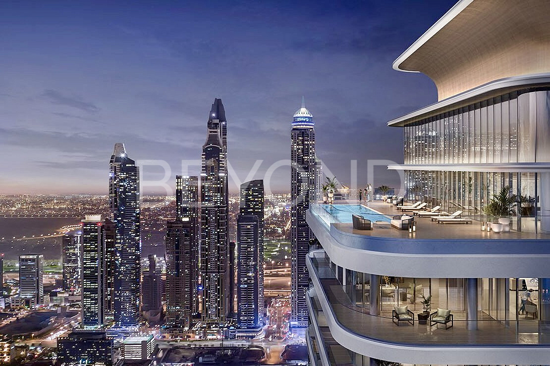 Bayview by Address Resorts – полностью меблированный апартамент с двумя балконами в роскошном прибрежном комплексе